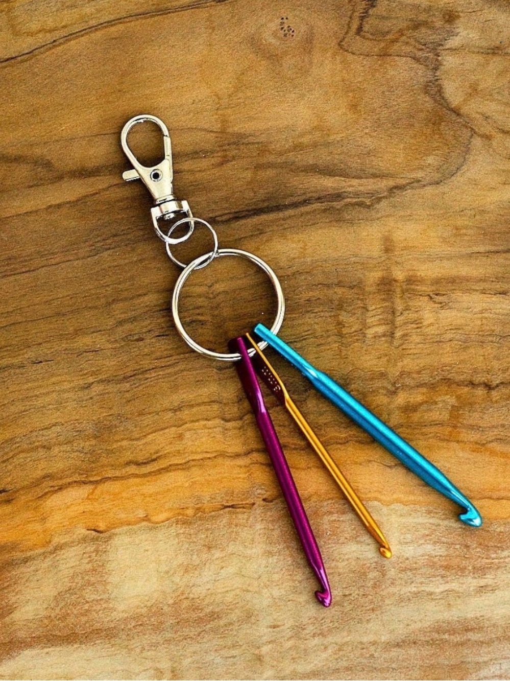 3 Crochet Hook Keyring! Perfect gift for your favorite crocheter!